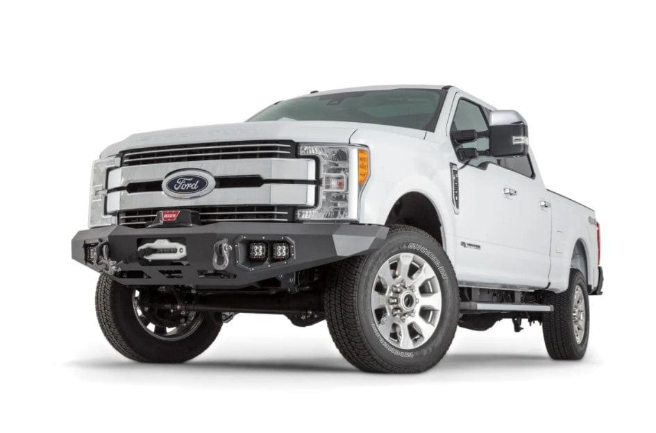 WARN Ascent 100918 2017 - 2022 Ford F250/F350/F450/F550 Super Duty Front Winch Bumper - Rugged Truck Gear