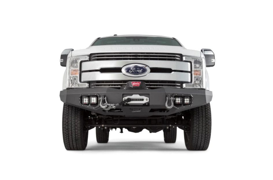 WARN Ascent 100918 2017 - 2022 Ford F250/F350/F450/F550 Super Duty Front Winch Bumper - Rugged Truck Gear