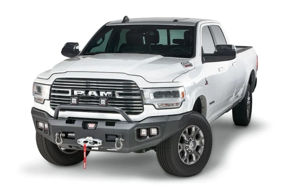 WARN Ascent 104256 2019 - 2024 Ram 2500/3500 Front Winch Bumper - Rugged Truck Gear