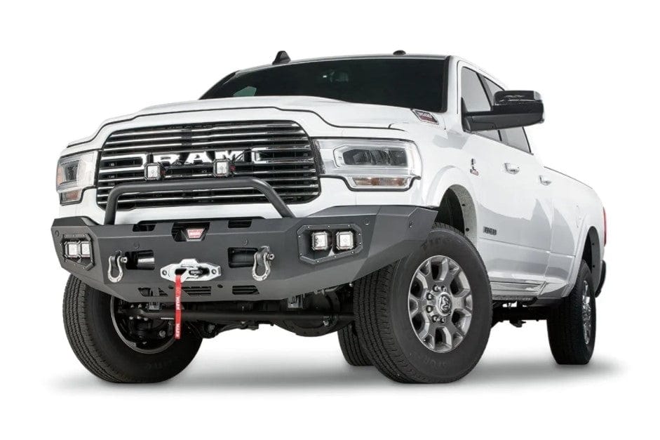 WARN Ascent 104256 2019 - 2024 Ram 2500/3500 Front Winch Bumper - Rugged Truck Gear