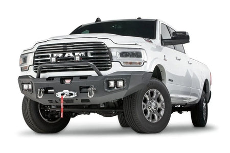WARN Ascent 104256 2019 - 2024 Ram 2500/3500 Front Winch Bumper - Rugged Truck Gear