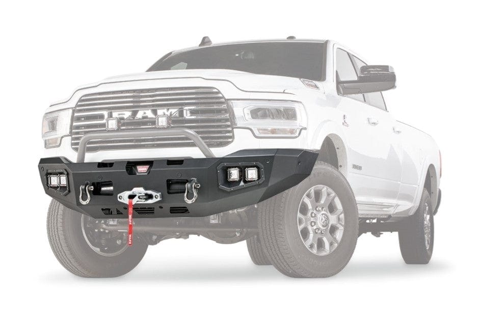 WARN Ascent 104256 2019 - 2024 Ram 2500/3500 Front Winch Bumper - Rugged Truck Gear
