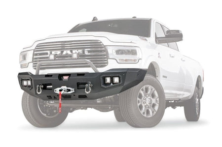 WARN Ascent 104256 2019 - 2024 Ram 2500/3500 Front Winch Bumper - Rugged Truck Gear