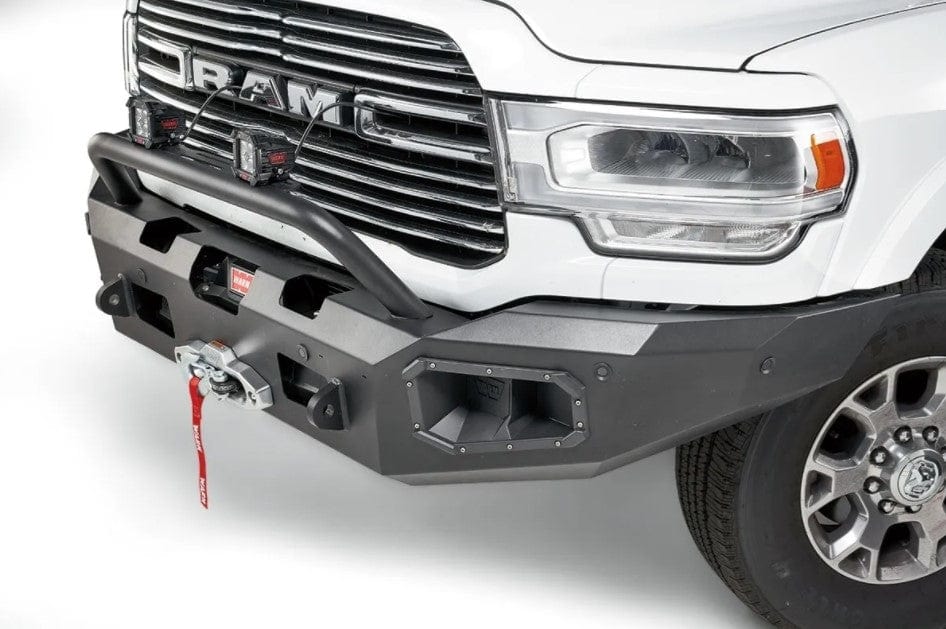 WARN Ascent 104256 2019 - 2024 Ram 2500/3500 Front Winch Bumper - Rugged Truck Gear