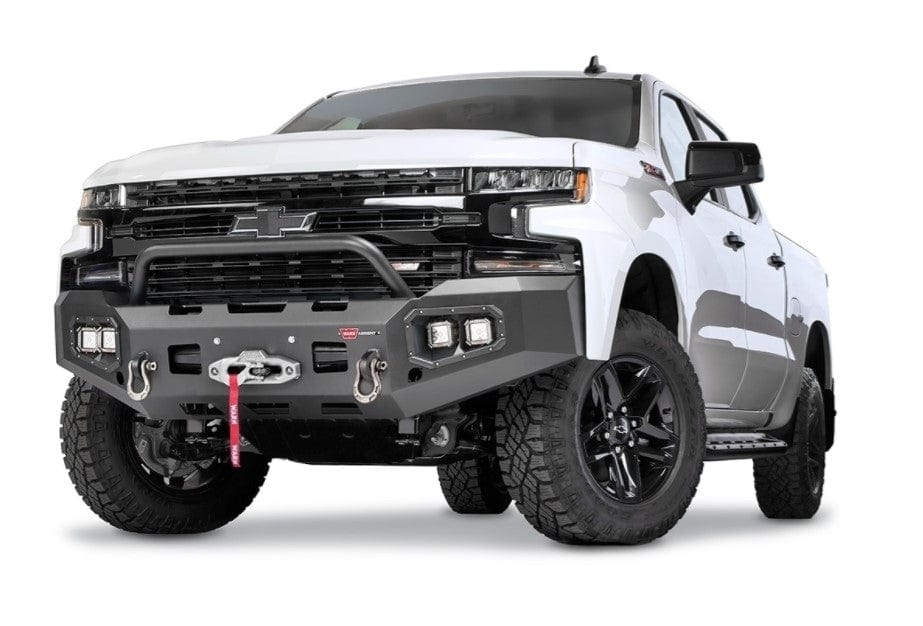 WARN Ascent 105785 2019 - 2021 Chevy Silverado 1500 Front Winch Bumper - Rugged Truck Gear