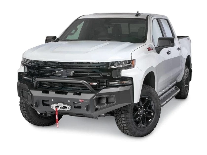 WARN Ascent 105785 2019 - 2021 Chevy Silverado 1500 Front Winch Bumper - Rugged Truck Gear