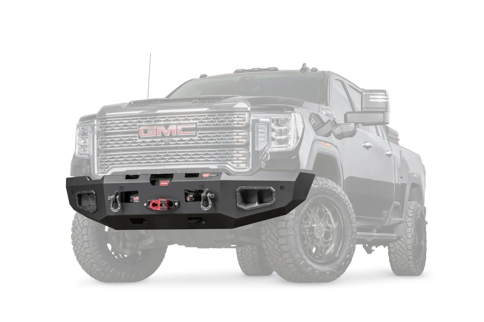 WARN Ascent 107545 2020 - 2023 GMC Sierra 2500/3500 HD Front Winch Bumper - Rugged Truck Gear