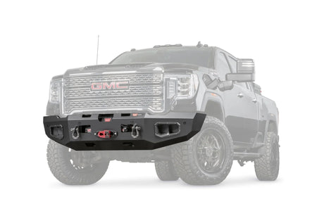 WARN Ascent 107545 2020 - 2023 GMC Sierra 2500/3500 HD Front Winch Bumper - Rugged Truck Gear