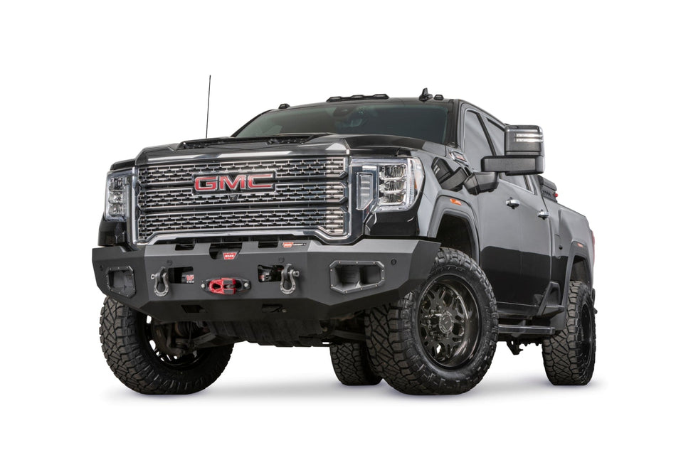 WARN Ascent 107545 2020 - 2023 GMC Sierra 2500/3500 HD Front Winch Bumper - Rugged Truck Gear