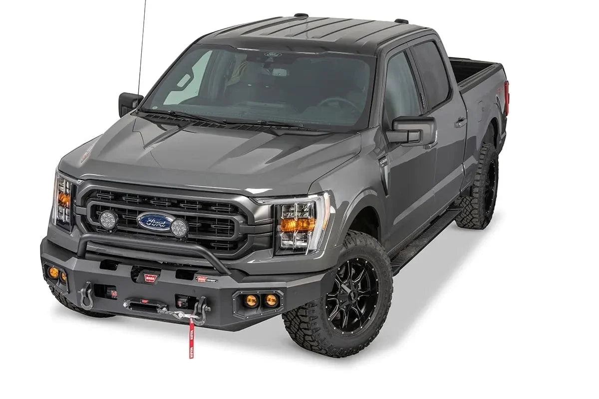 WARN Ascent 107638 2021 - 2022 Ford F150 Front Winch Bumper - Rugged Truck Gear