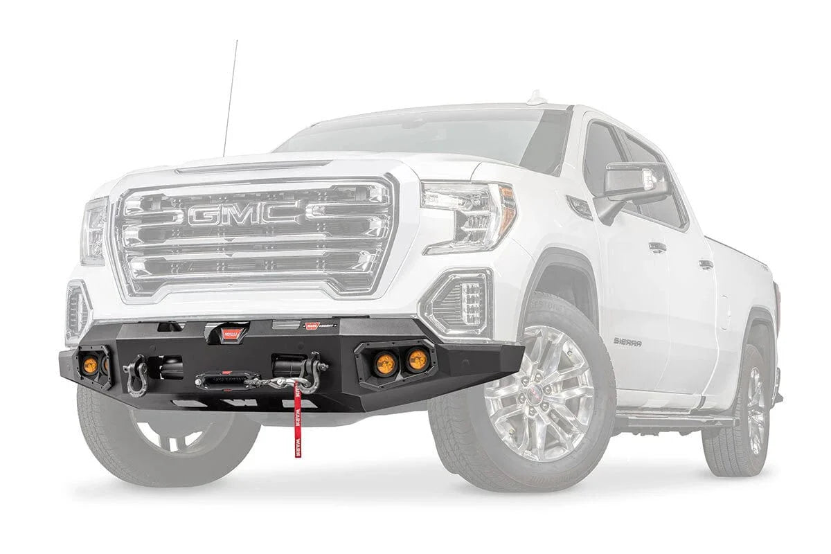 WARN Ascent 108009 2019 - 2021 GMC Sierra 1500 Front Bumper - Rugged Truck Gear