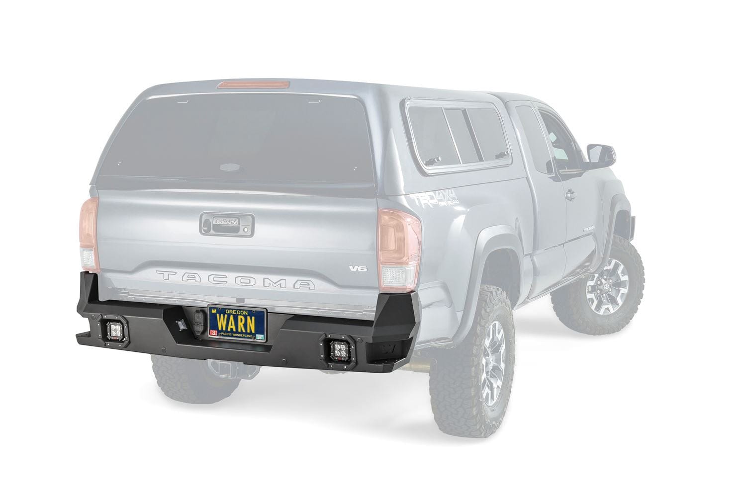 WARN Ascent 98054 Toyota Tacoma 2016 - 2021 Rear Bumper - Rugged Truck Gear