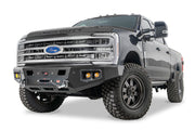 Warn Ascent HD 110629 2023 Ford F250/F350 Super Duty Front Winch Bumper with No Grille Guard - Rugged Truck Gear