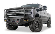 Warn Ascent HD 110630 2023 - 2024 Ford F250/F350 Super Duty Front Winch Bumper with Full Grille Guard - Rugged Truck Gear