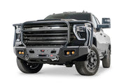 Warn Ascent HD 110913 2024 Chevy Silverado 2500/3500 HD Front Winch Bumper with Full Grille Guard - Rugged Truck Gear
