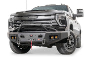 Warn Ascent HD 110914 2024 Chevy Silverado 2500/3500 HD Front Winch Bumper with Pre - Runner Guard - Rugged Truck Gear