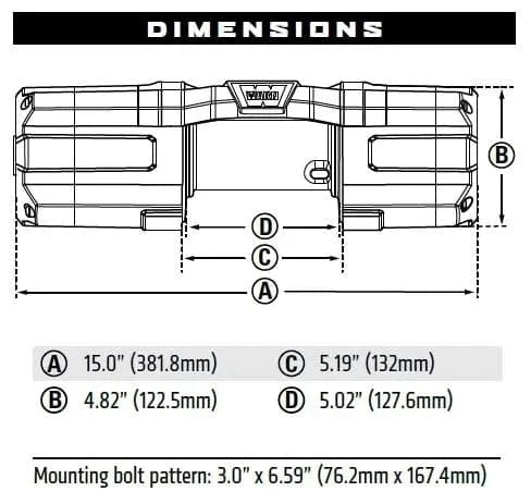 WARN Axon 101145 45 Powersport Winch - Rugged Truck Gear