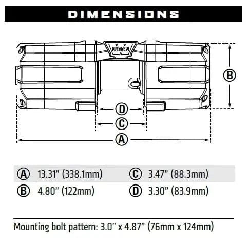 WARN Axon 101240 45RC Powersport Winch - Rugged Truck Gear