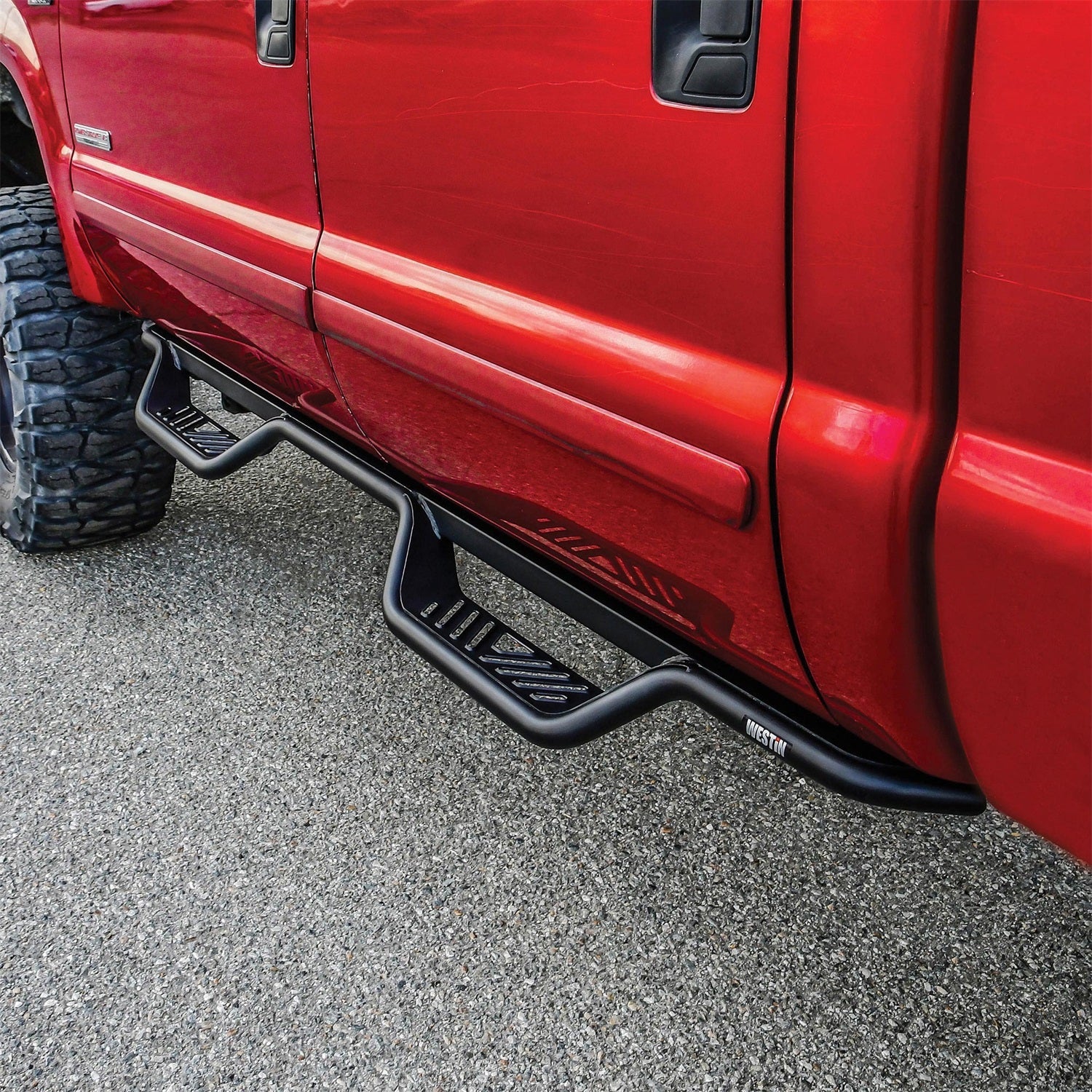 Westin 20 - 11335 1999 - 2016 Ford F250/F350 Super Duty Outlaw Drop Nerf Step Bars - 80 in. Long - Rugged Truck Gear