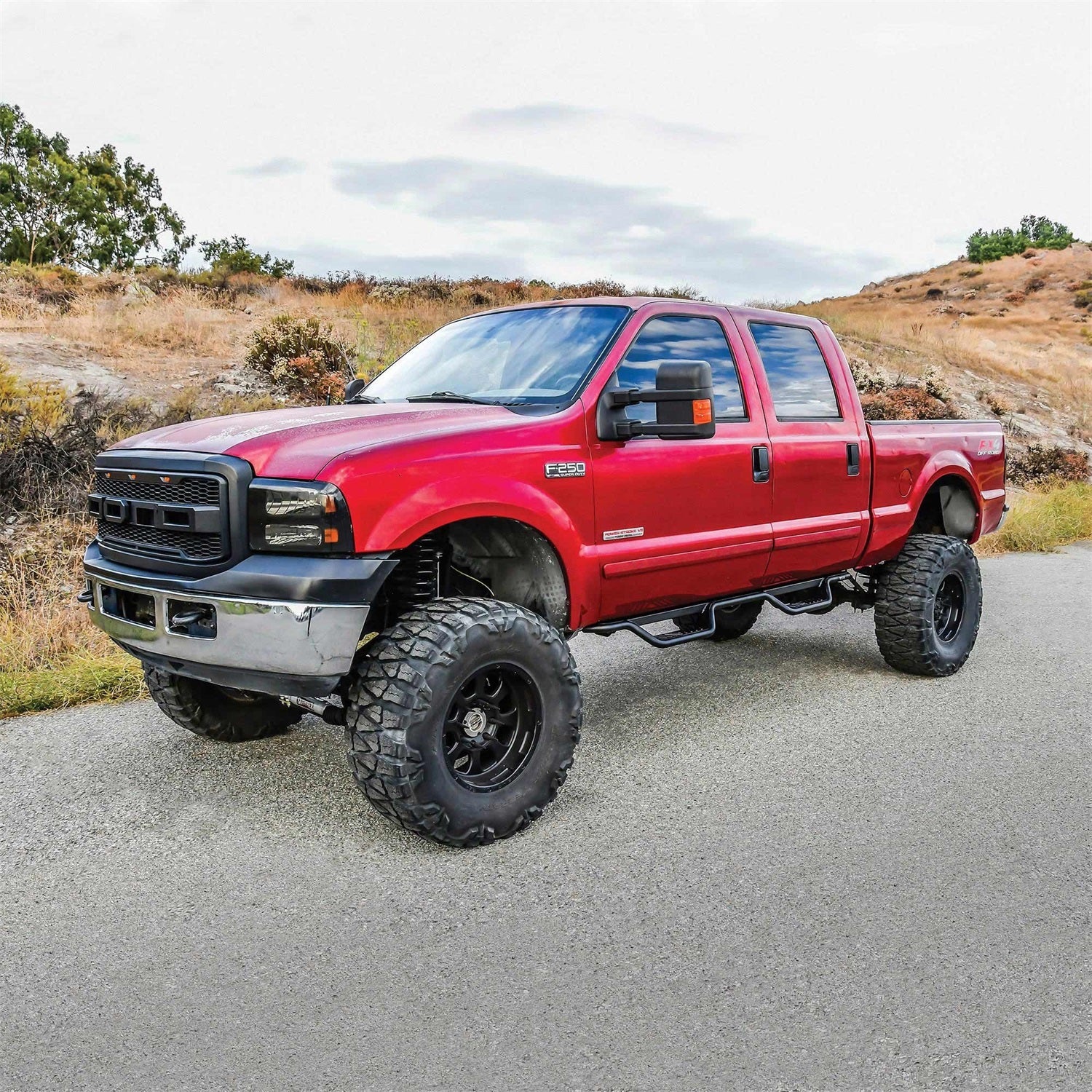 Westin 20 - 11335 2008 - 2016 Ford F450 Super Duty Outlaw Drop Nerf Step Bars - Rugged Truck Gear