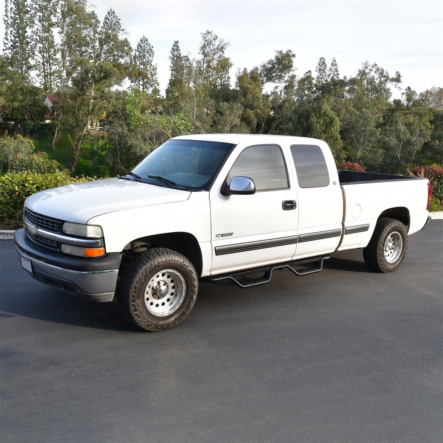 Westin 20 - 11685 2001 - 2019 GMC Sierra 2500/3500 HD Outlaw Drop Nerf Step Bars - 80 in. Long - Rugged Truck Gear