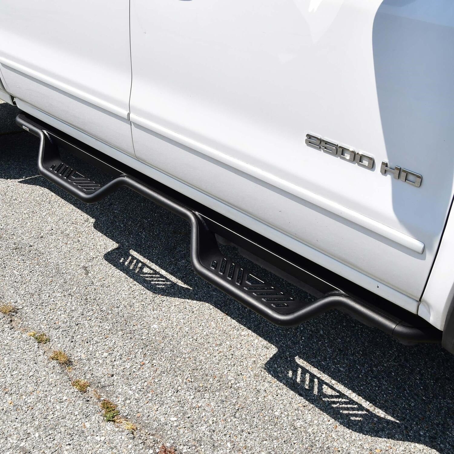 Westin 20 - 11955 2001 - 2019 GMC Sierra 2500/3500 HD Outlaw Drop Nerf Step Bars - 72 in. Long - Rugged Truck Gear