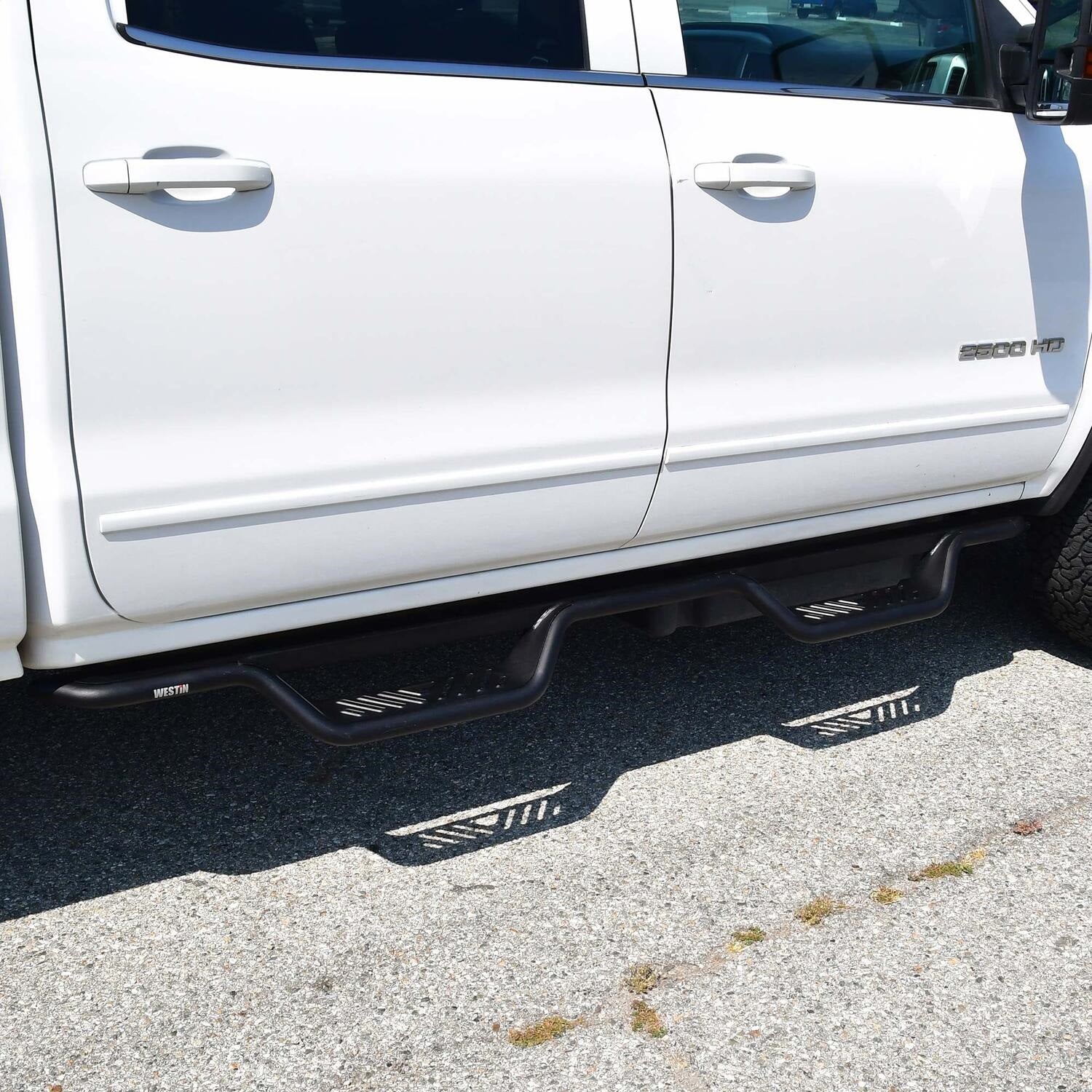 Westin 20 - 11955 2001 - 2019 GMC Sierra 2500/3500 HD Outlaw Drop Nerf Step Bars - 72 in. Long - Rugged Truck Gear