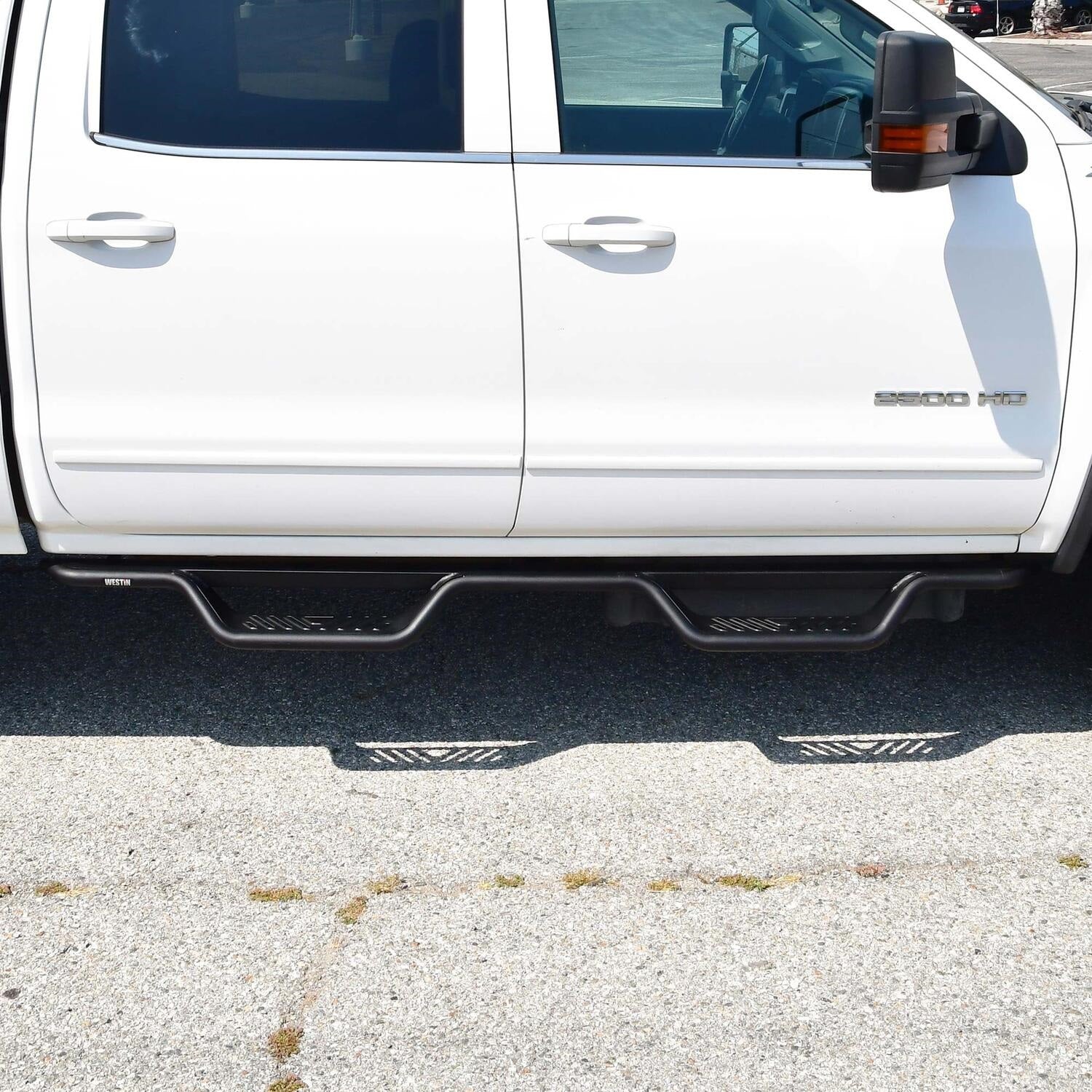 Westin 20 - 11955 2001 - 2019 GMC Sierra 2500/3500 HD Outlaw Drop Nerf Step Bars - 72 in. Long - Rugged Truck Gear