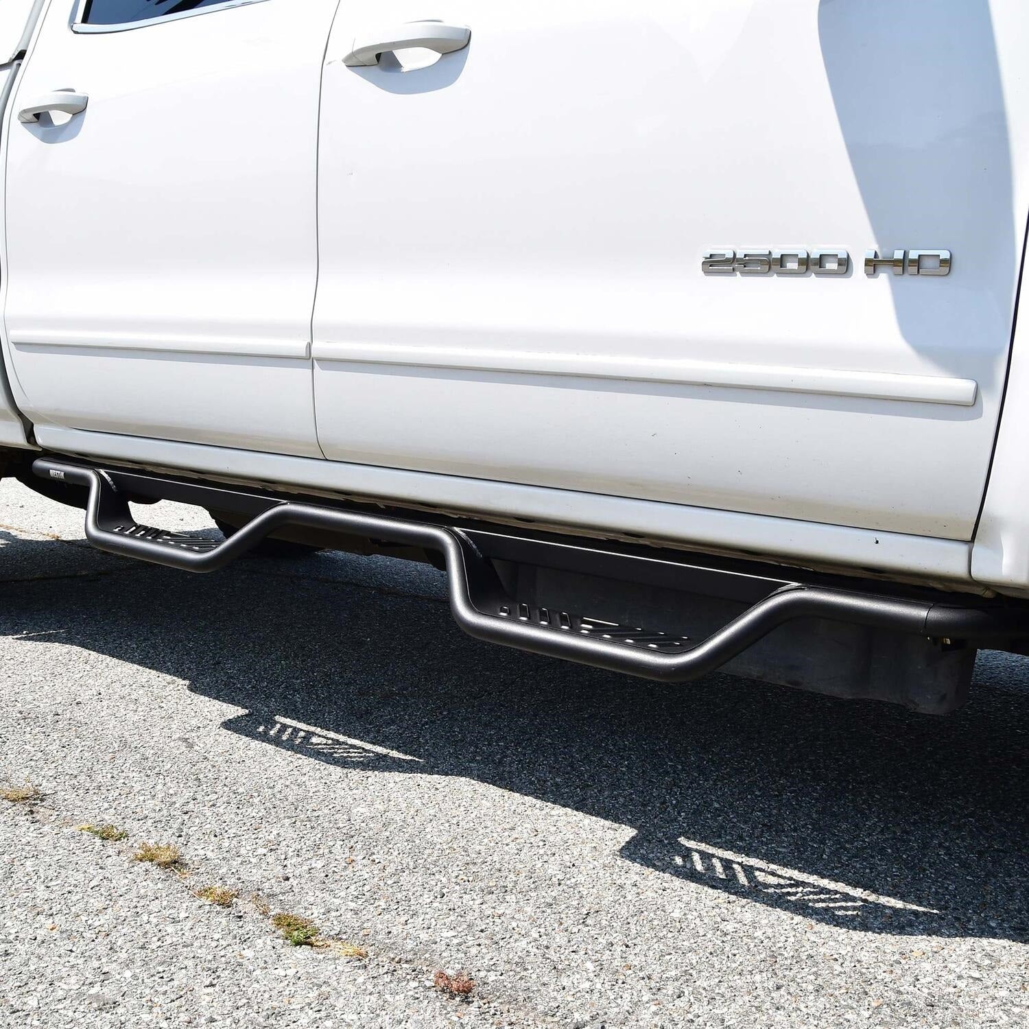 Westin 20 - 11955 2001 - 2019 GMC Sierra 2500/3500 HD Outlaw Drop Nerf Step Bars - 72 in. Long - Rugged Truck Gear