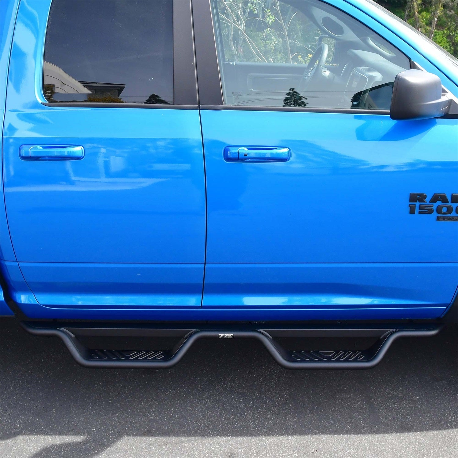Westin 20 - 13555 2009 - 2024 Dodge Ram 1500 Outlaw Drop Nerf Step Bars - Rugged Truck Gear