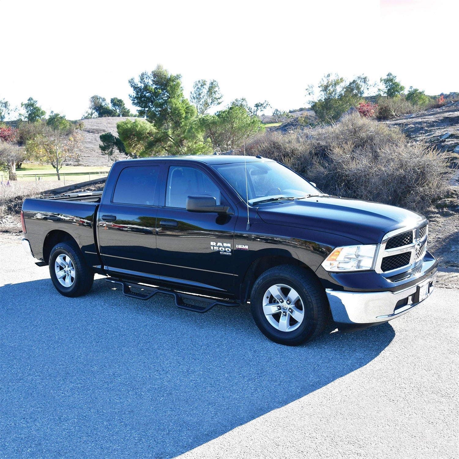 Westin 20 - 13565 2010 - 2024 Dodge Ram 2500/3500 Outlaw Drop Nerf Step Bars - 72 in. Long - Rugged Truck Gear