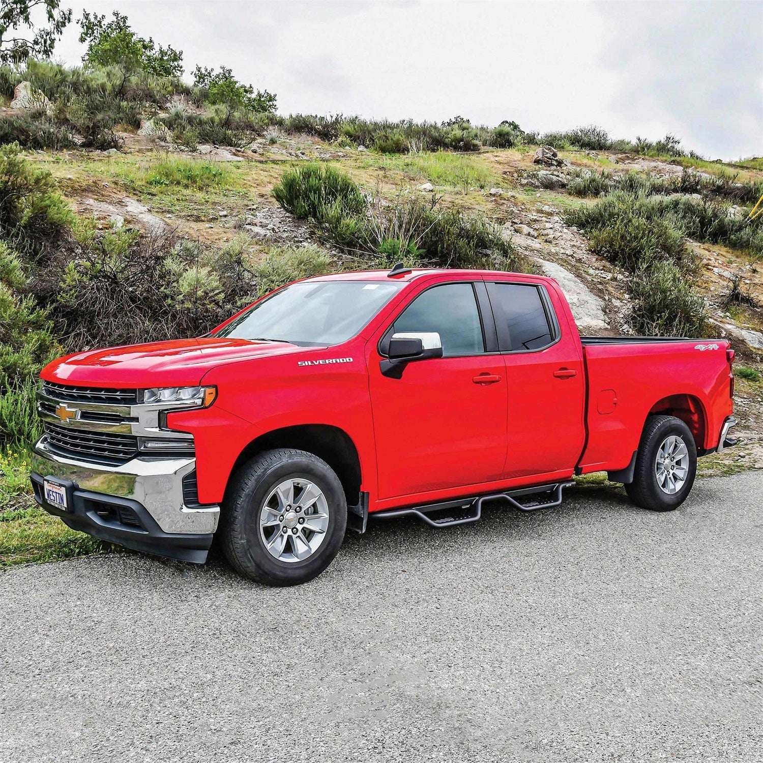 Westin 20 - 13715 2015 - 2019 GMC Sierra 2500/3500 HD Outlaw Drop Nerf Step Bars - 72 in. Long - Rugged Truck Gear