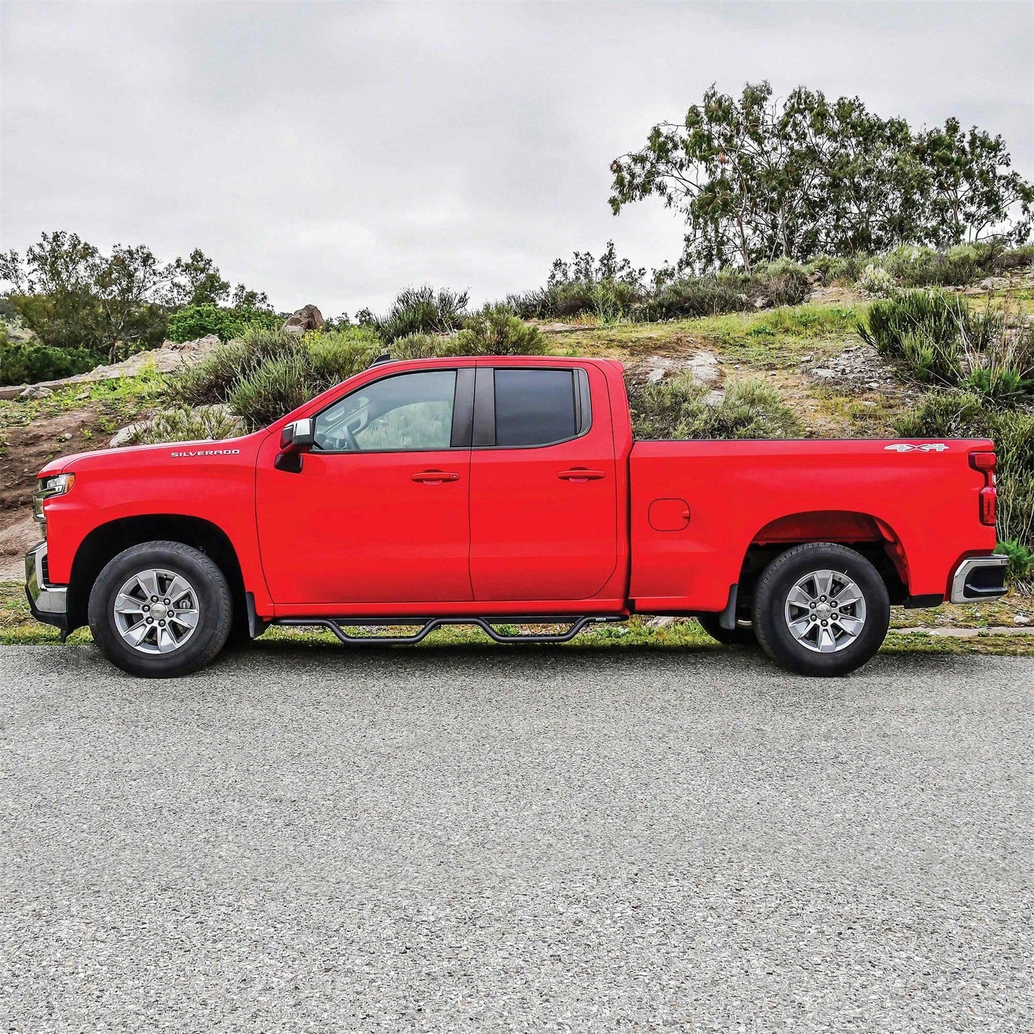 Westin 20 - 13715 2015 - 2019 GMC Sierra 2500/3500 HD Outlaw Drop Nerf Step Bars - 72 in. Long - Rugged Truck Gear