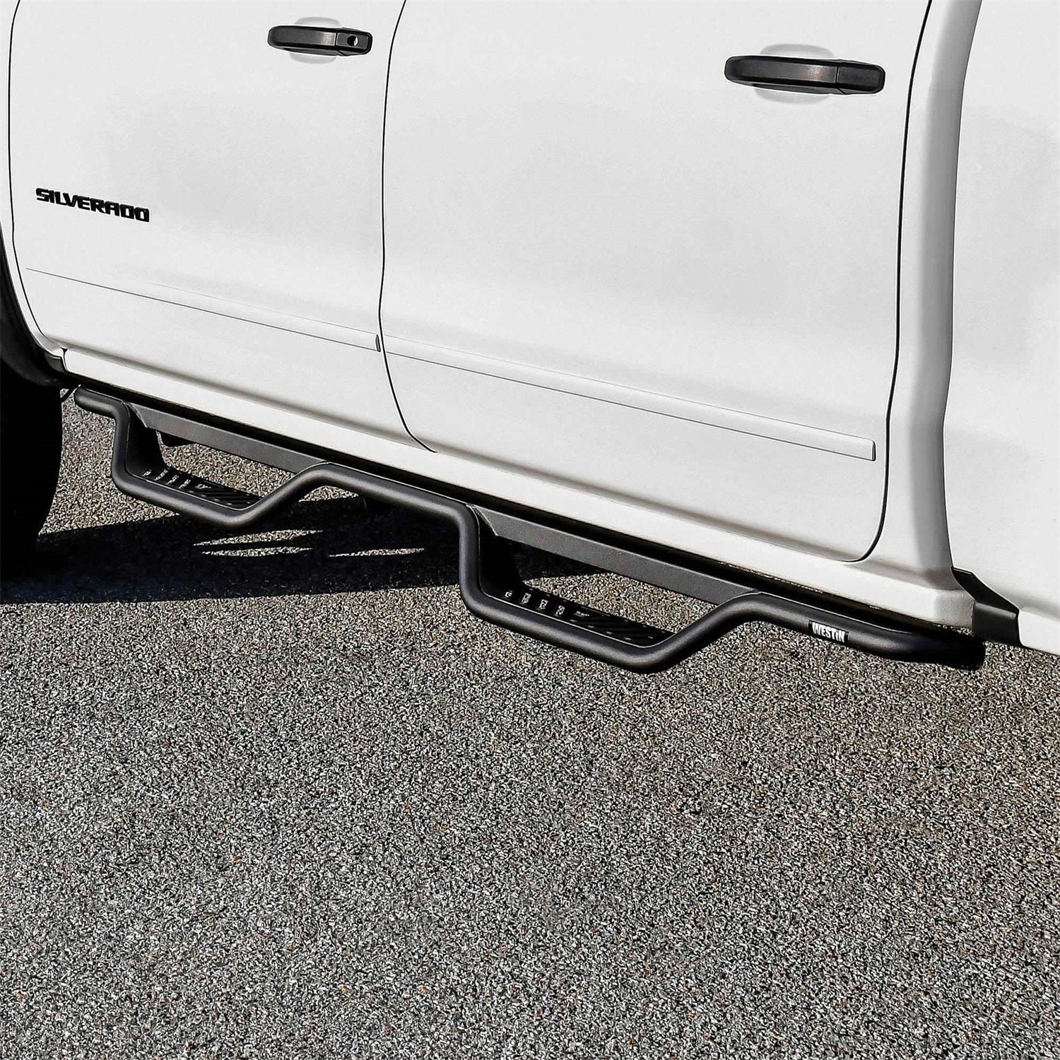 Westin 20 - 13725 2015 - 2019 GMC Sierra 2500/3500 HD Outlaw Drop Nerf Step Bars - 72 in. Long - Rugged Truck Gear