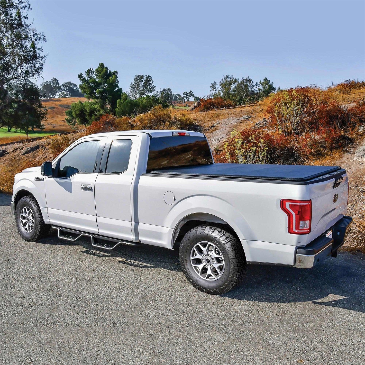 Westin 20 - 13935 2017 - 2024 Ford F250/F350 Super Duty Outlaw Drop Nerf Step Bars - 72 in. Long - Rugged Truck Gear