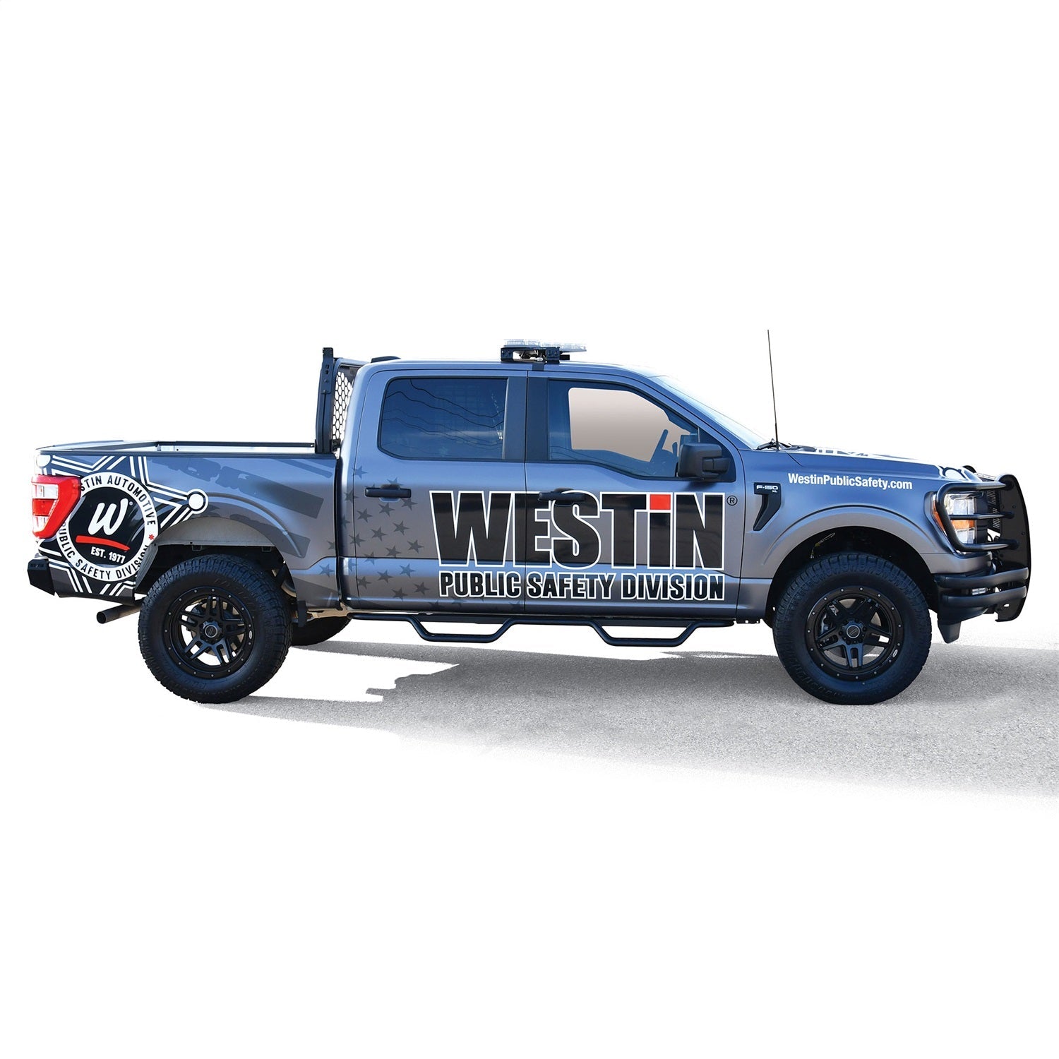Westin 20 - 13945 2017 - 2024 Ford F250/F350 Super Duty Outlaw Drop Nerf Step Bars - 72 in. Long - Rugged Truck Gear