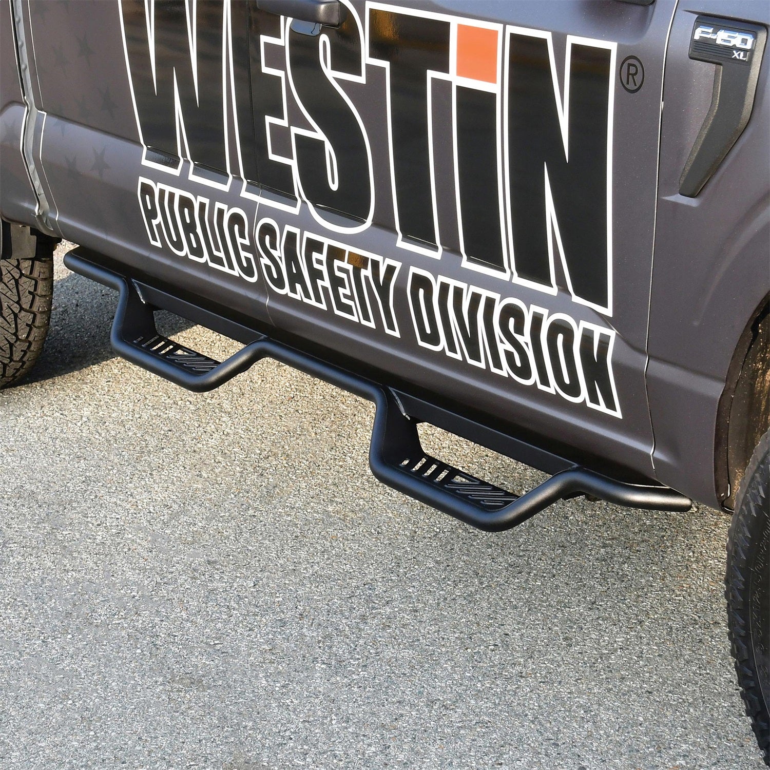 Westin 20 - 13945 2017 - 2024 Ford F250/F350 Super Duty Outlaw Drop Nerf Step Bars - 72 in. Long - Rugged Truck Gear