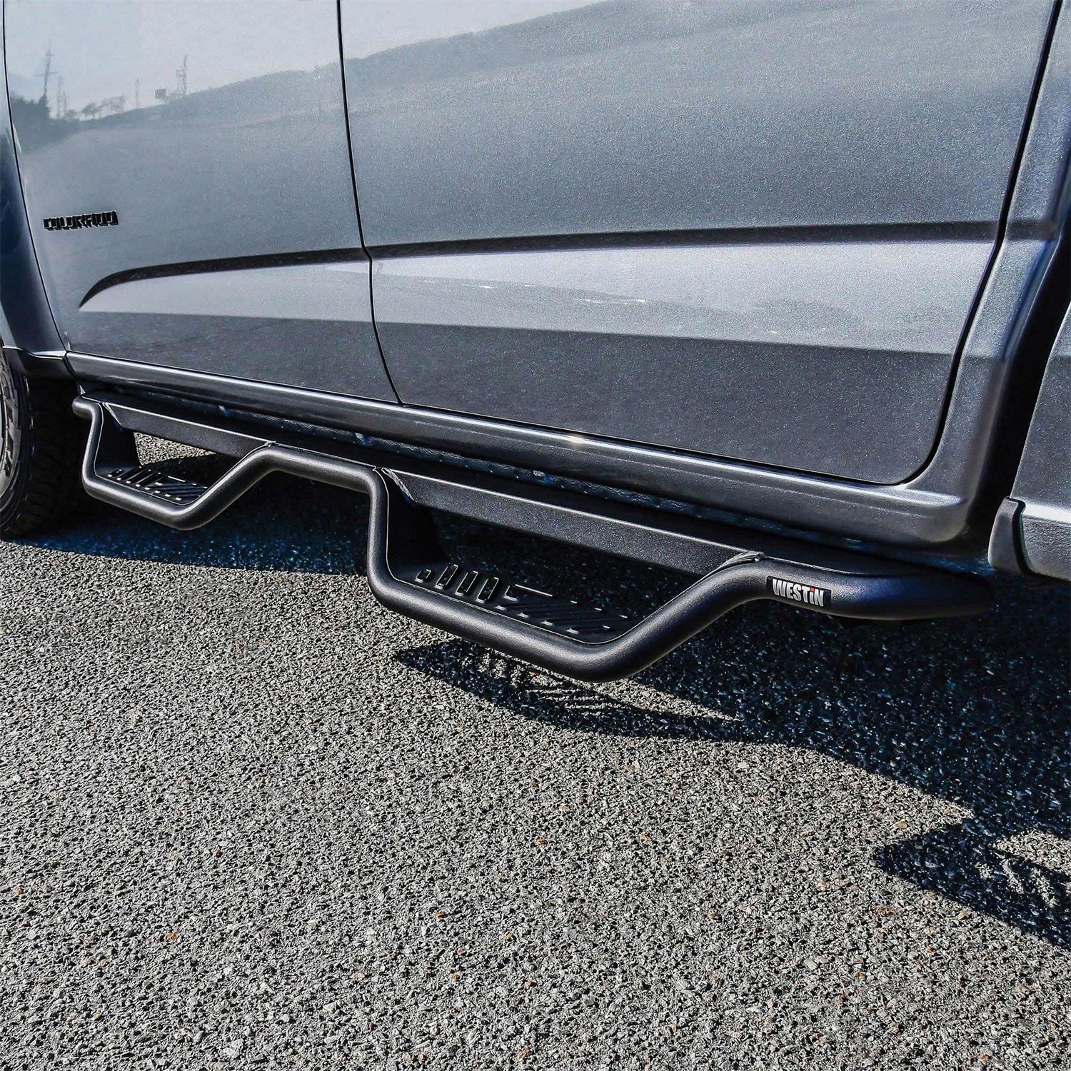 Westin 20 - 14015 2015 - 2024 Chevy Colorado Outlaw Drop Nerf Step Bars - 72 in. Long - Rugged Truck Gear