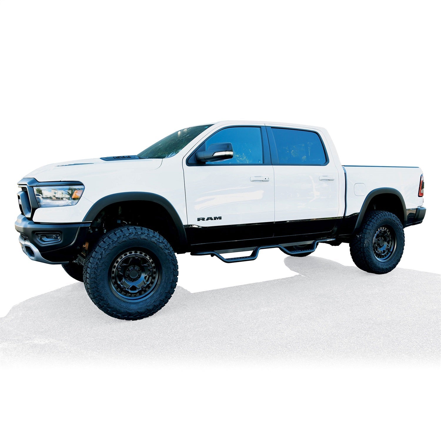 Westin 20 - 14085 2019 - 2024 Ram 1500 Outlaw Drop Nerf Step Bars - 72 in. Long - Rugged Truck Gear