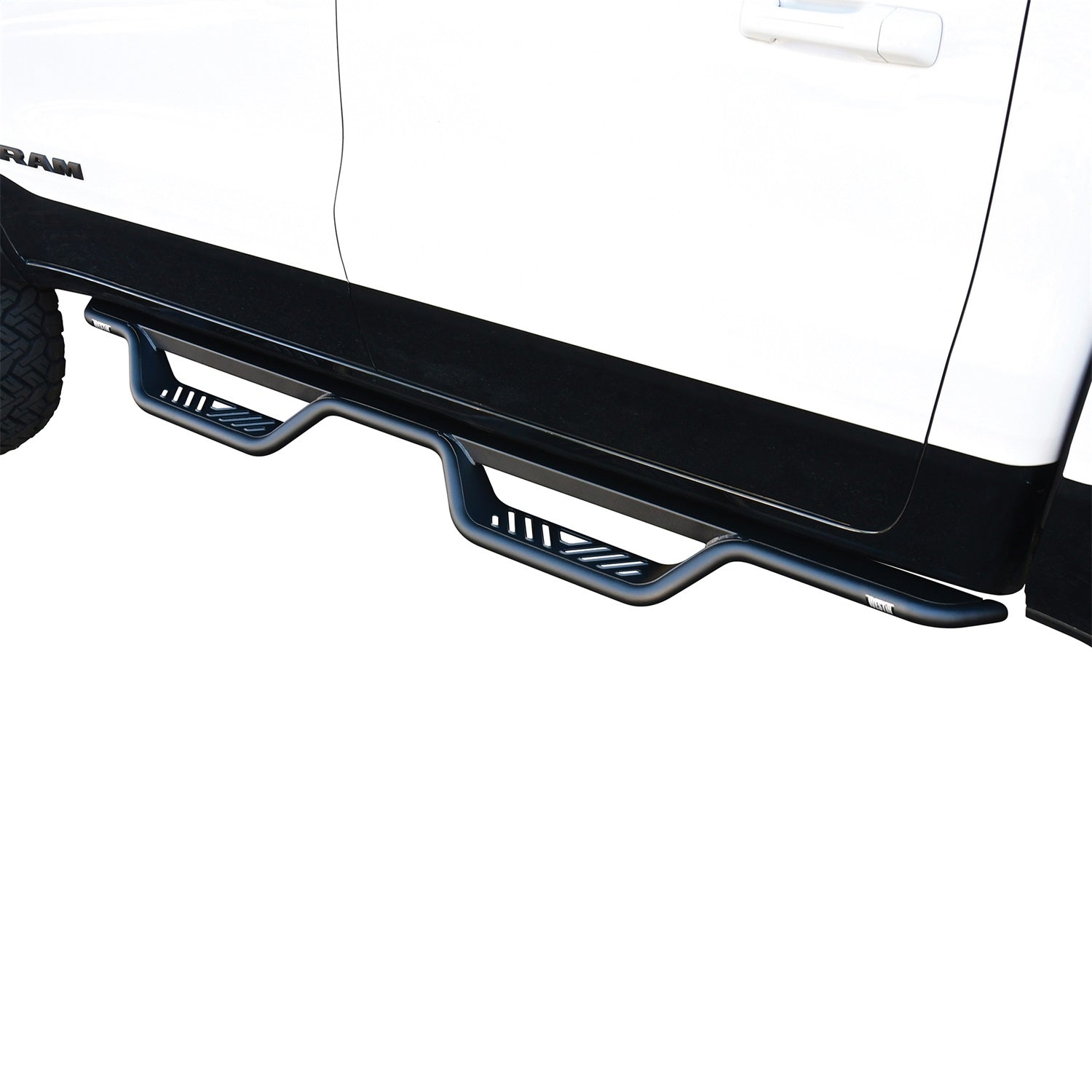 Westin 20 - 14085 2019 - 2024 Ram 1500 Outlaw Drop Nerf Step Bars - 72 in. Long - Rugged Truck Gear