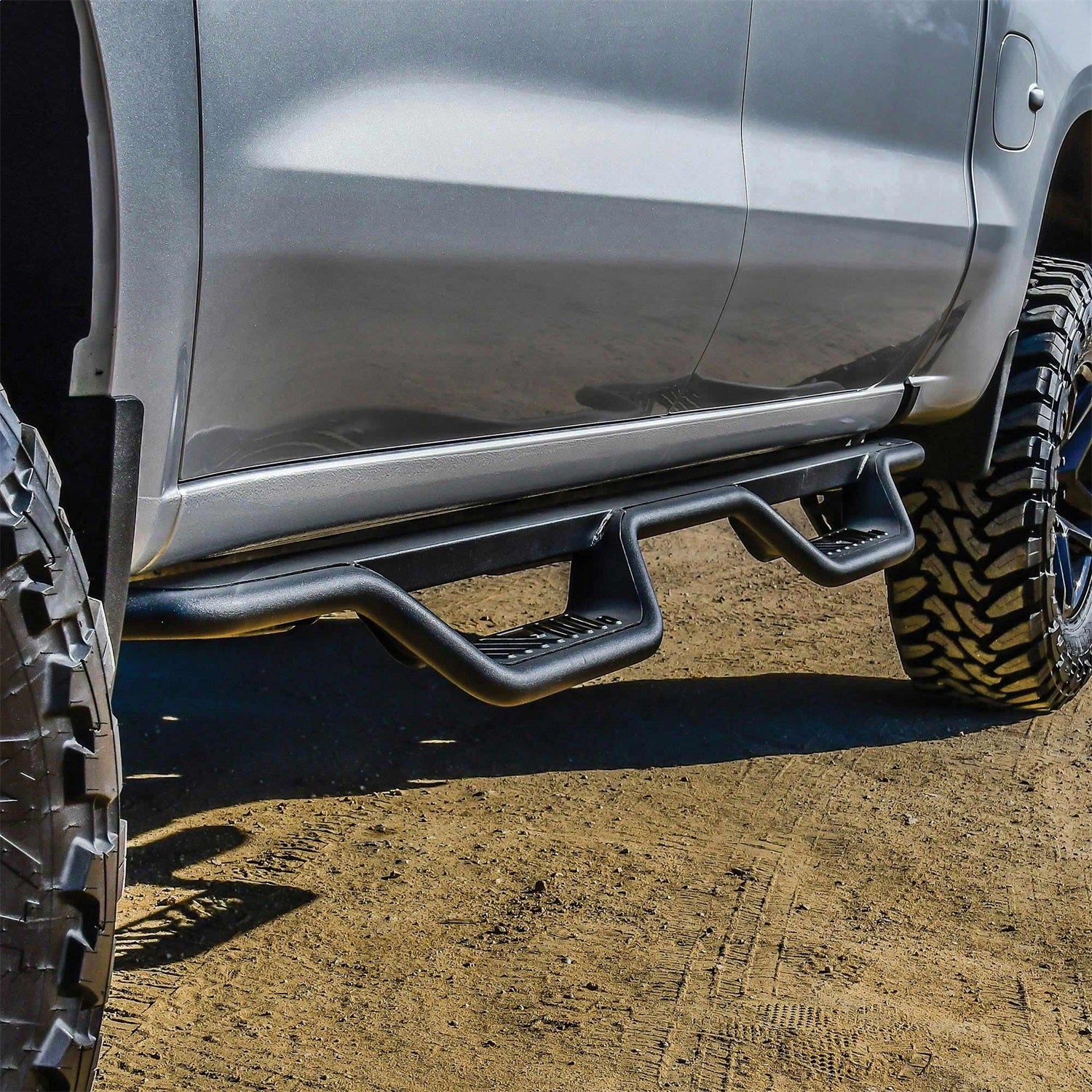 Westin 20 - 14135 2019 - 2024 Chevy Silverado 1500 Outlaw Drop Nerf Step Bars - 72 in. Long - Rugged Truck Gear
