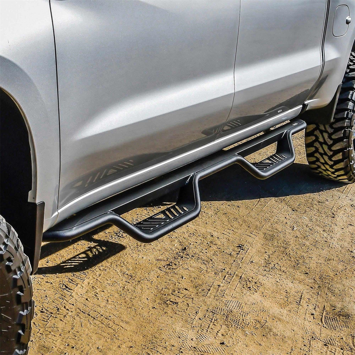 Westin 20 - 14135 2019 - 2024 Chevy Silverado 1500 Outlaw Drop Nerf Step Bars - 72 in. Long - Rugged Truck Gear