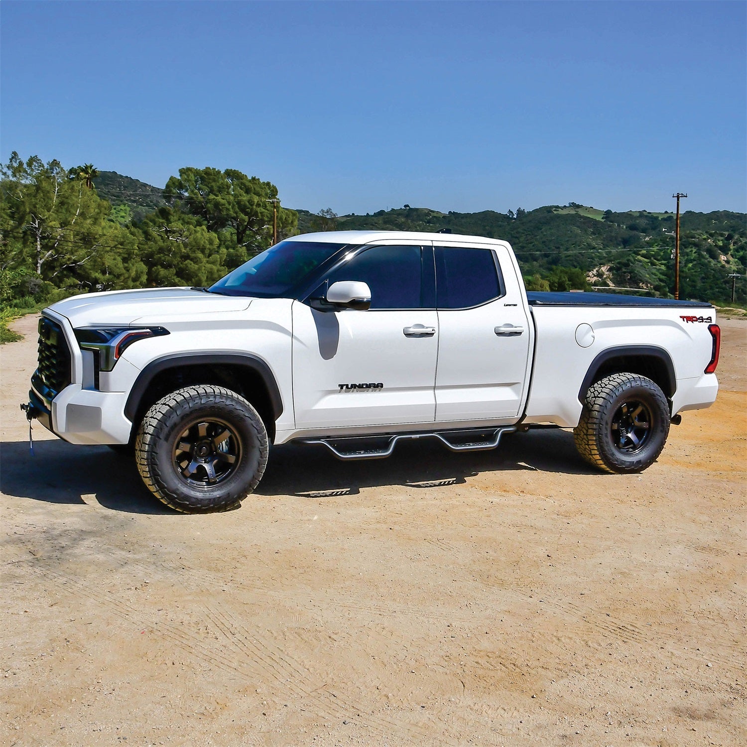 Westin 20 - 14225 2022 - 2024 Toyota Tundra Outlaw Drop Nerf Step Bars - 85 in. Long - Rugged Truck Gear