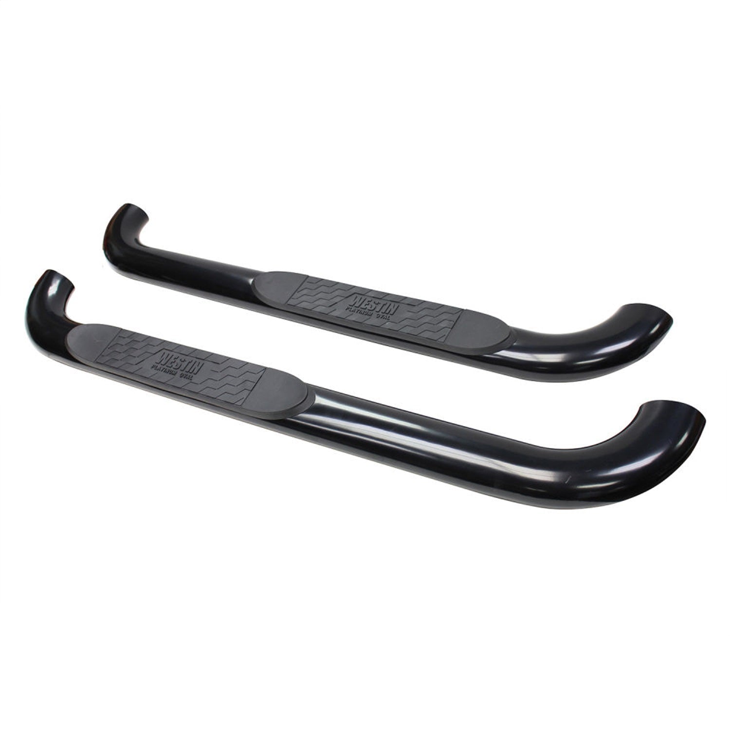 Westin 21 - 1405 1999 - 2014 Chevy Silverado 2500/3500 HD Platinum 4 in. Oval Nerf Step Bars - 72 in. Long - Rugged Truck Gear