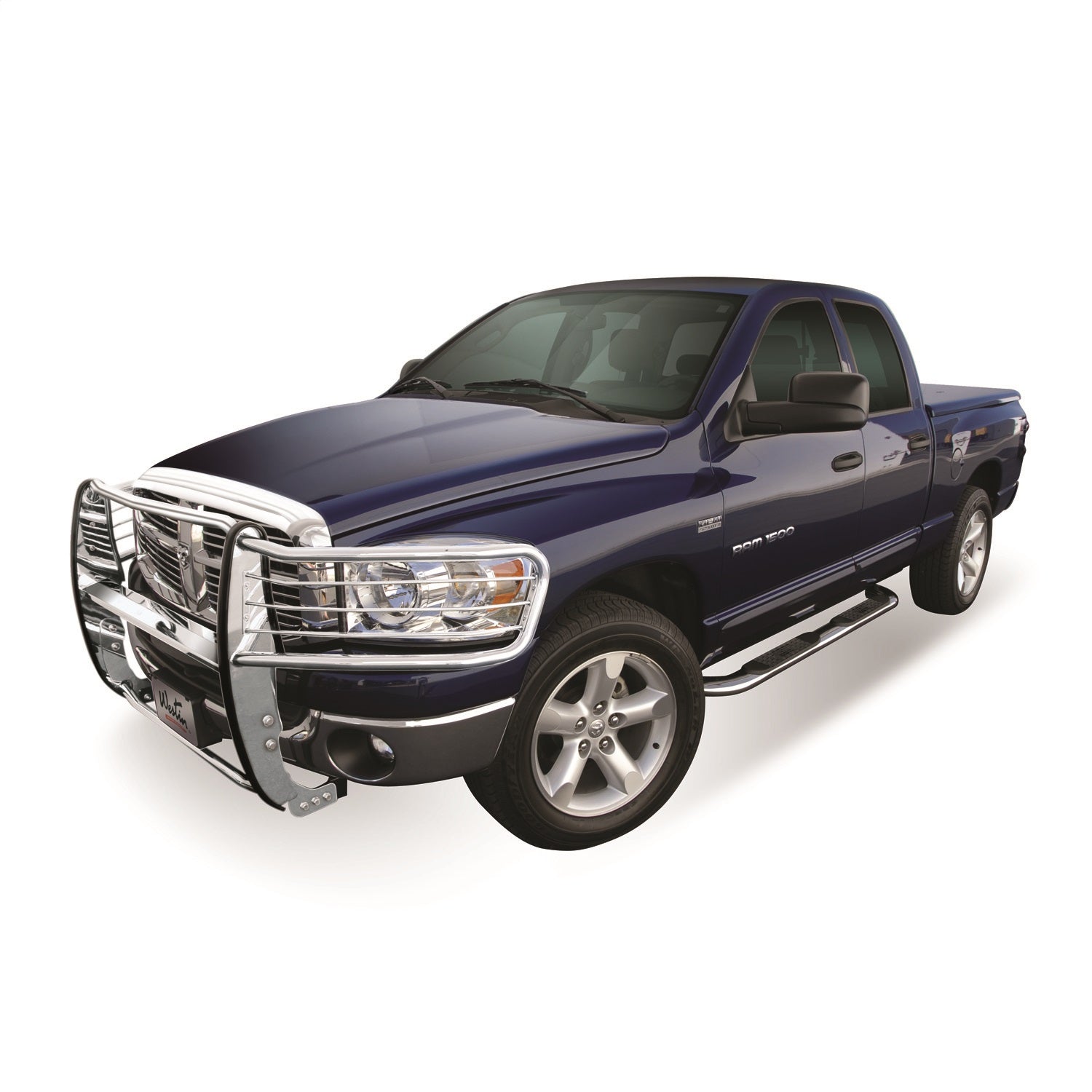 Westin 21 - 2310 2002 - 2008 Dodge Ram 1500 Platinum 4 in. Oval Nerf Step Bars - 72 in. Long - Rugged Truck Gear