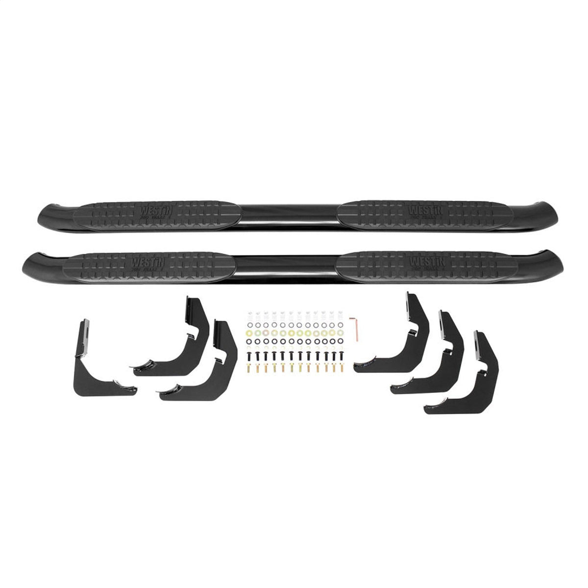 Westin 21 - 23585 2010 - 2024 Toyota 4Runner PRO TRAXX 4 in. Oval Nerf Step Bars - 70 in. Long - Rugged Truck Gear