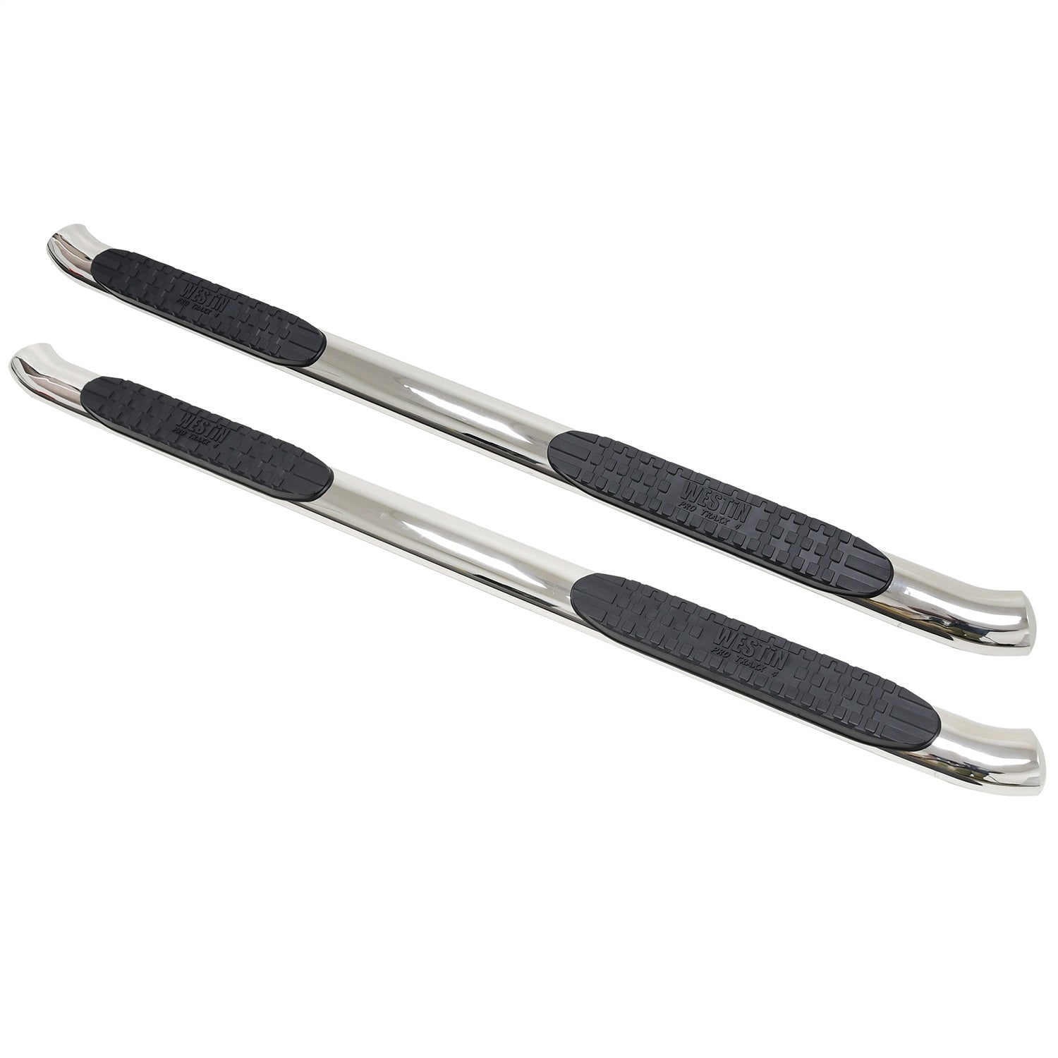 Westin 21 - 23720 2015 - 2019 GMC Sierra 2500/3500 HD PRO TRAXX 4 in. Oval Nerf Step Bars - 72 in. Long - Rugged Truck Gear