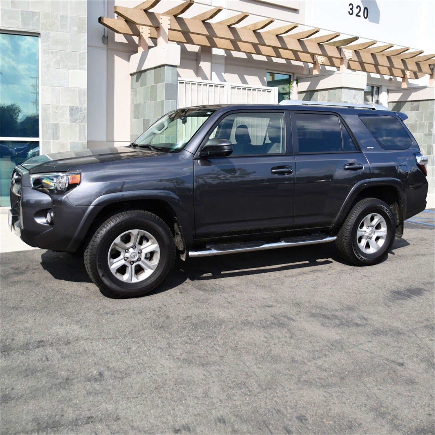Westin 21 - 23830 2010 - 2024 Toyota 4Runner PRO TRAXX 4 in. Oval Nerf Step Bars - 70 in. Long - Rugged Truck Gear