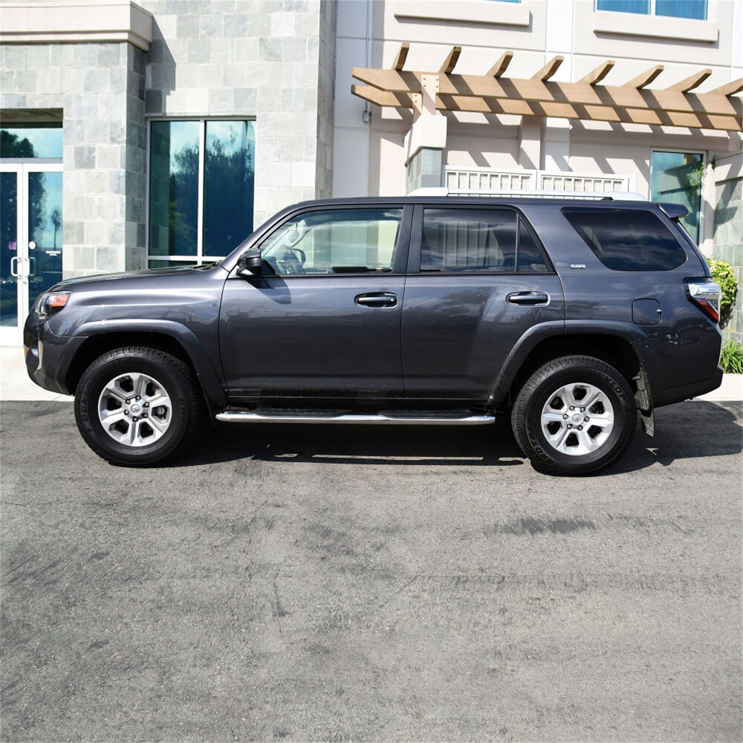 Westin 21 - 23830 2010 - 2024 Toyota 4Runner PRO TRAXX 4 in. Oval Nerf Step Bars - 70 in. Long - Rugged Truck Gear