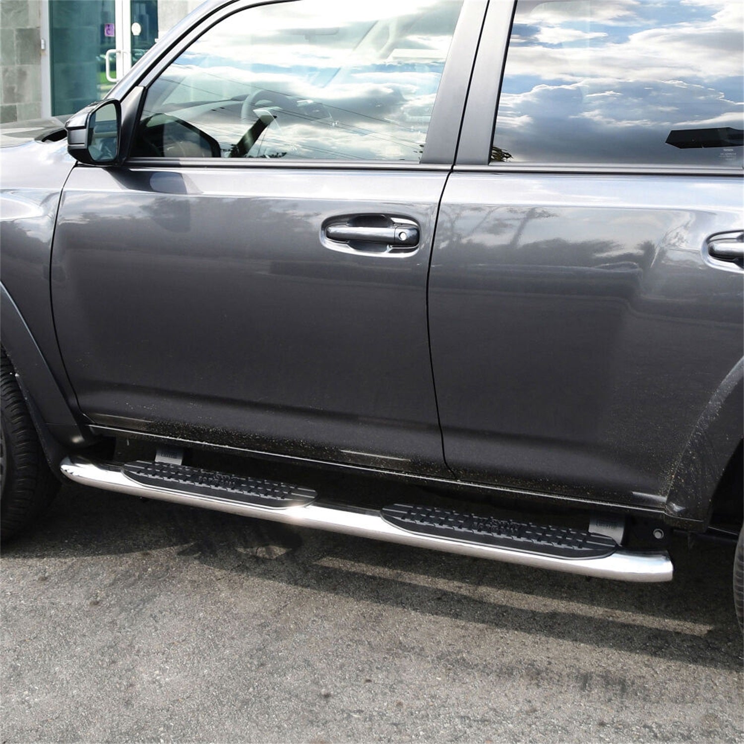Westin 21 - 23830 2010 - 2024 Toyota 4Runner PRO TRAXX 4 in. Oval Nerf Step Bars - 70 in. Long - Rugged Truck Gear